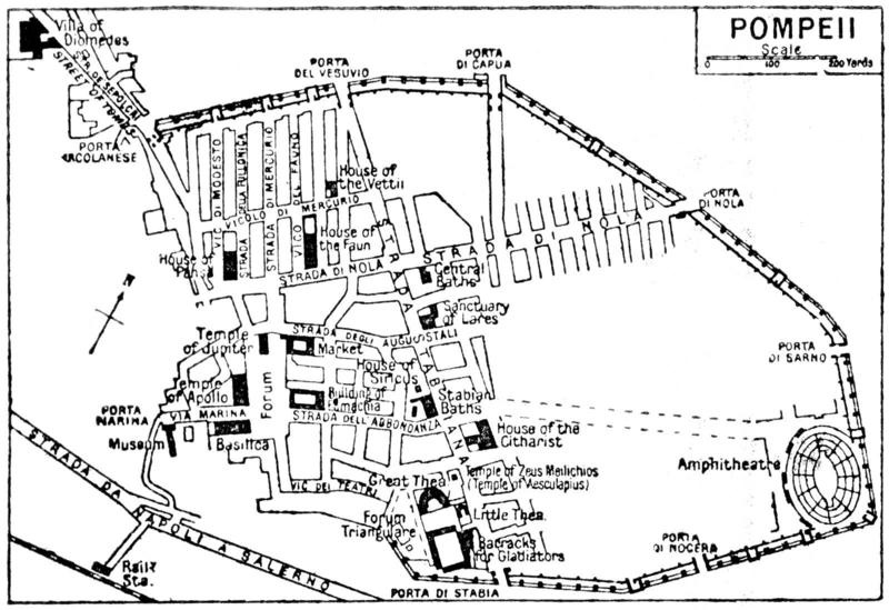 Map of Pompeii